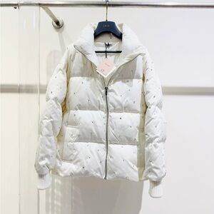 🚩steal authentic Miu Miu White Jacket with Silver Details